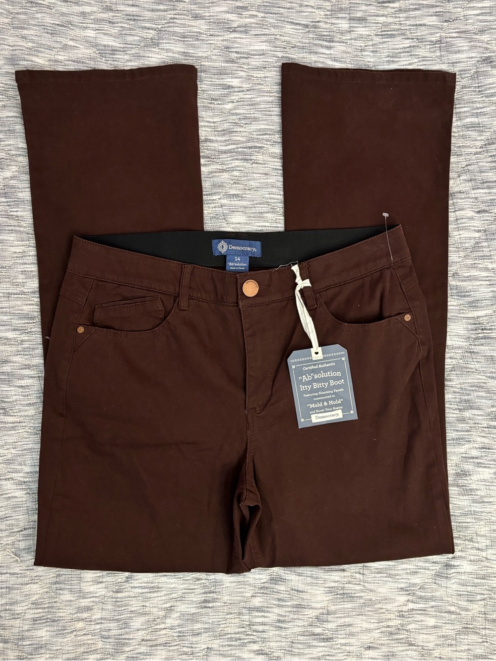 Democracy Ab Solution Itty Bitty Bootcut Jeans Sz 14 NWT | Democracy Bootcut-